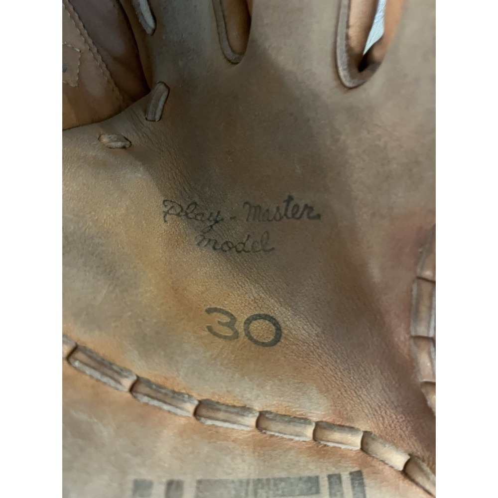 Vintage HUTCH Play-Master Model 30 Leather Baseball Left Glove (For RH Throwers) - Picture 8 of 10